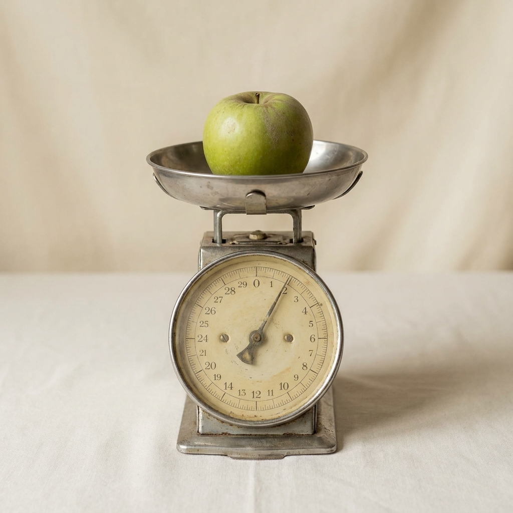 Analog kitchen scale